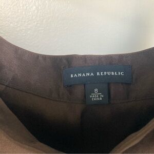 Banana Republic Chocolate Silk High-low shirt. Very flattering cut. Gorgeous